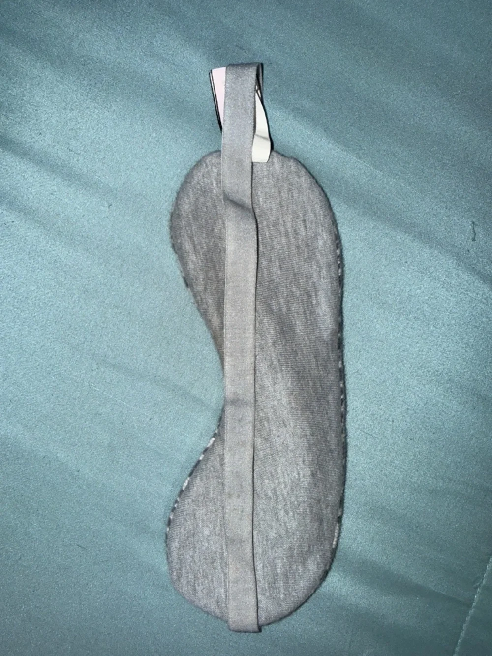 Leopard Print Sleep Mask in Grey and White